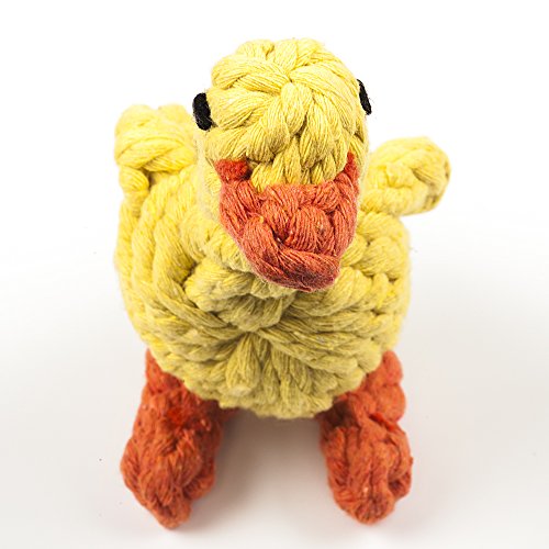 Dog-Toys-oneisall-Pet-Cotton-Chew-Rope-Toy-Dental-Teaser-Teeth-Cleanning-for-Small-Dog-Puppy-Biting-Duck