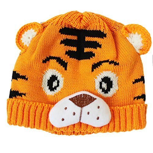 1pc Baby Girls Boys Kids Toddlers Crochet Knit Cute Tiger Hat Cap Beanie Bonnet