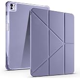 Aksesuarcim Apple iPad Air 13 2026 M4 ile Uyumlu Kılıf Silikon Yumuşak Kalem B&ouml;lmeli Esnek 4 Farklı Stand Olabilen Tablet Kıl
