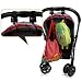 NuoYo Stroller Hook Can be 360-Degree Rotation Flexible Adjustment of Direction Maximum Weight 3kg 2 Pack Black