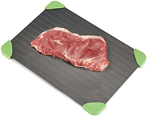 Plater Magical Defrost Tray With Non-slip Silicone Corners. Thaw Frozen Food in Minutes. No Electricity, No Chemicals, No Microwave