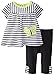 OffSpring Baby Girls' Tunic and Legging Set 6 Months White/Black
