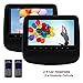 Produktbild Paar 9inch Auto-Kopfst¨¹tze DVD-Player mit Leder Styled USB / SD HDMI-Anschluss 800 * 480 Screen-Monitor Integriertes FM-IR-Transmitter Fernbedienung (Schwarz)