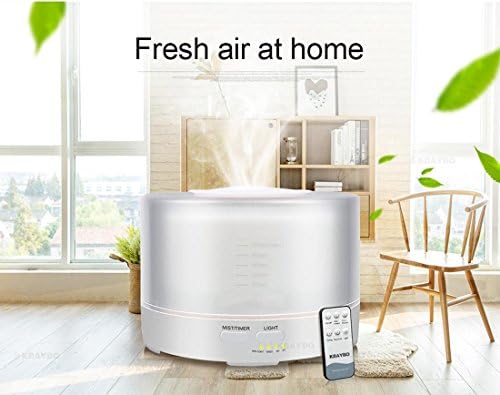 500ml Remote Control Ultrasonic Air Aroma Humidifier With 7 Color LED Lights Electric Aromatherapy Essential Oil Aroma Diffuser