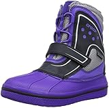  Crocs AllCast Waterproof Boot GS, Unisex-Kinder Warm gefüttert Gummistiefel Kurzschaft Stiefel & Stiefeletten, Violett (Ultraviolet/Black 53F), 34/35 EU