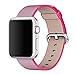 Produktbild Apple Watch Armband Pinhen Neueste Fine Woven Nylon Gurt Ersatz Handgelenk Uhrband Uhrenarmband Erstatzband Uhren-Armband für Apple Watch Series 2 und Series 1 (38MM Rose)