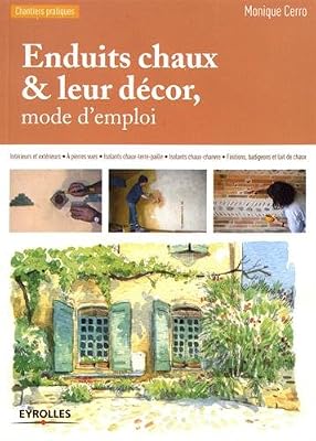Eyrolles Enduits chaux et leur décor, mode d'emploi: Intérieurs et extérieurs. A pierres vues. Isolants chaux-terre-paille. Isolants chaux-chanvre. Finitions, badigeons et lait de chaux
