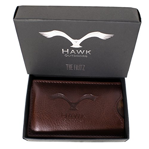 HAWK Outdoors BART-KAMM natürliche organische Bart-Pflege aus Mango-Holz – klassisch inklusive Etui mit Gürtel-Schlaufe – Vintage-Look Box als Premium Geschenk zur Bart-Bürste – Kein Sandelholz Geruch - 5