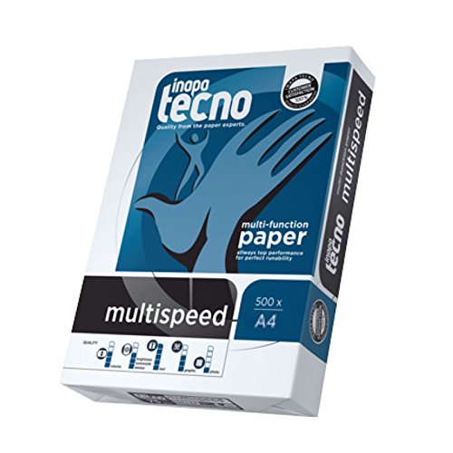 2500 Blatt DIN A4 Kopierpapier 75 g / m² Typ Multispeed von INAPA das hochwertige Allrounder Druckerpapier
