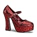 Produktbild Pumps Dolly-50, rot Glitter, Gr. 38.5
