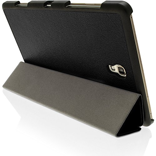 igadgitz Schwarz PU Ledertasche Hülle Smart Cover für Samsung Galaxy Tab S 8.4″ SM-T700 mit Multi-Winkel Betrachtungs + Auto Sleep/Wake + Displayschutzfolie - 5