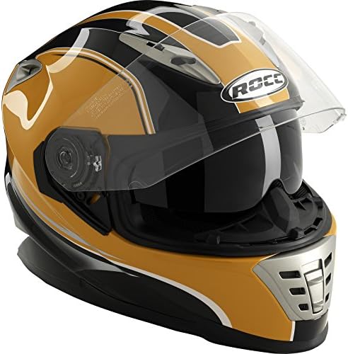 ROCC 485 Motorcycle Helmet S Black/Orange