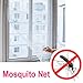 Popamazing 150cm x 140cm White Large Window Screen Mesh Net Insect Fly Bug Mosquito Moth Door Netting