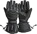 Produktbild INFINITY wasserdicht Motorrad Handschuhe Leder Winter Textil, gepolsterter Schutz Plain Black M