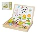 Produktbild Magnetische Puzzle, 100tlg Lernspielzeug Magnetisches Puzzle aus Holz Spielzeug Holzpuzzles für Kinder ab 3 Jahren - Beliebte Pädagogische Lernspielzeug (Happy Farm)