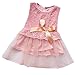 EFE Baby Infant Girls Lace Tutu Party Dress Princess Wedding Clothing Pink 12-18 Months
