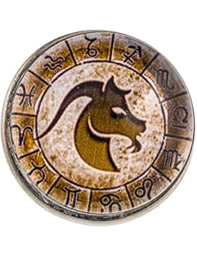 Morella Unisex Click-Button Druckknopf Sternzeichen Steinbock