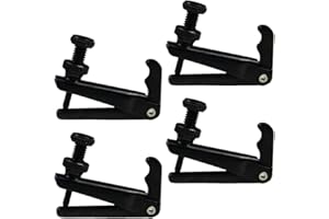 Vaguelly 4 Pieces Violin Fine Tuners Violin String Fine Tuning Tools 3/4-4/4 Violin String Adjuster Tools Black