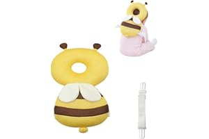 XIZHI Almohadillas de seguridad ajustables para bebés y bebés, para bebés, con cabeza protectora, para abejas pequeñas amarillo amarillo