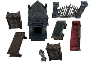 THE GRINNING GARGOYLE Grinning Gargoyle - Vampir Domain DND Terrain - Detailliertes 3D Fantasy Terrain für Miniaturen - Vormontierte Tabletop DND Zubehör für Fantasy Rollenspiele - DND Token für Tischspiele