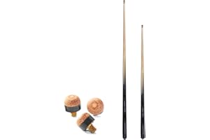 SGL 1 x 42' and 1 x 36' Pool Cue, Ideal for Limited Space, Billiards or Snooker, Wood, 11mm Tip, 2 Players, Kid
