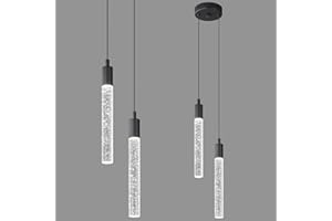 ZPBSJ Nowoczesna lampa wisząca LED, czarna, mini lampa wisząca, do sypialni, stolik nocny, mała lampa wisząca (2 światła)