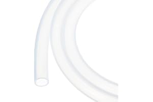 Rebower Tubo de Silicona de 1m (3Ft) 10mm ID 13mm OD Transparente Mangueras de Silicona Pura para Bombas Sifonado Drenaje Riego Elaboración de Cerveza 3/8" x 1/2"