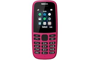 Nokia 105 (2019 edition)all carriers 1.77 Inch UK SIM Free Feature Phone (Single SIM) – Pink