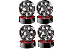 SovelyBoFan 8 Pcs Ceramic Bearings High Speed Wear Resistant for Skate Skateboard Wheel