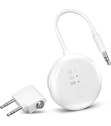 Syntech Adaptateur Bluetooth 5.3 Émetteur-Récepteur - Double Liaison, Affichage LED - Pour Avion, Voiture, Casque