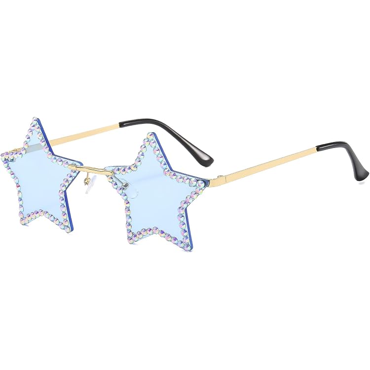 Wolke Sonnenbrille – Randlos, Mit Quasten, UVA/UVB-Schutz, Hippie-Style Für Partys & Alltag