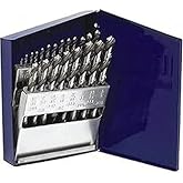 Irwin Industrial Tools spiral matkap ucu seti, d&uuml;z şaftlı, uzunluk, 63221, kobalt, metalik altın rengi, 21 adet metal endeksi