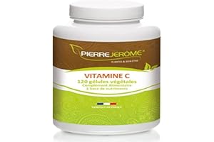 Pierre Jérôme Vitamine C Complément Alimentaire du Système Immunitaire 120 Gélules Végétales de 600 mg