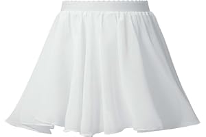 Alvivi Gonnellino da Danza Classica Bambina Chiffon Gonna da Balletto per Bambini Tulle Gonna a Portafoglio Ballerina Gonna da Pattinaggio Artistico Jazz Danza Moderna