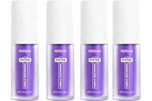 Elinrat 1/2/3/4 Pezzi Di Dentifricio Sbiancante Viola | Hismile V34 Max Bianco Ultra | Per La Correzione Colore Sbiancamento