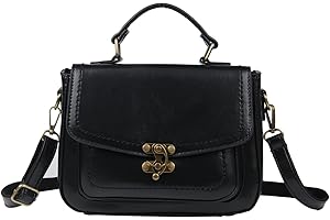 LUI SUI Women Retro Handbag Stylish Messenger Satchel Purse Bag Classic Vintage Top Handle Bags for Girls