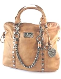 Bolsa de diseñador 'Lois Jean'marrón de la vendimia - 44x28x13.5 cm.