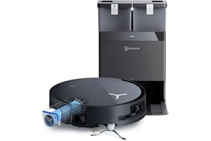 ‎ECOVACS ECOVACS DEEBOT X8 OMNI Saugroboter mit Wischfunktion, 18.000 Pa, OZMO ROLLER Wischwalze mit kontinuierlicher Frischwasser-Selbstreinigung, Moppwäsche mit 75°C heißem Wasser, Heißlufttrocknung, Schwarz