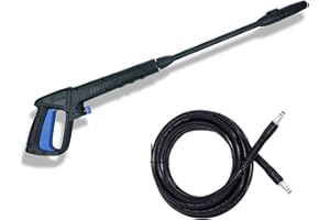 Aim Tools Pistola Grilletto a Connessione Rapida Pistola a Spruzzo Kit Lancia per Idropulitrici Bosch con 5 m Tubo di Lavaggio con Raccordi Rapidi per Lavaggio Auto