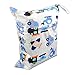 Kobwa(TM) Baby Infant Waterproof Wet and Dry Diaper Bag for Baby Carriage (Blue Car) with Kobwa's Keyring