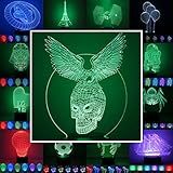 Einzigartige 3-D Illusionslampe in Drahtgitteroptik. Keine billige Folie! Das jeweilige Design ist aufwendig und dauerhaft mechanisch in das Material eingearbeitet.