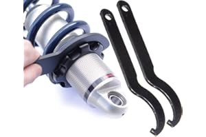 INNERBONSARL HEYCCO Lot de 2 C pour cle de reglage amortisseur pour Kawasaki Yamaha Honda Moto ATV Snowmobile Dirt Bike (Noir)