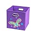 Modern Littles Folding Storage Bin (Nuby Purple Butterfly)