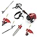 Produktbild Trueshopping® 65CC 5 IN 1 HECKENSCHERE Sense RASENTRIMMER AST SÄGE HOCHENTASTER PROFESSIONELLER Benzin Motor 4 PS 2,8 KW INKLUSIVE TELESKOPSTIEL