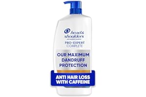 Head & Shoulders Anti-Dandruff Shampoo Pro-Expert 7 Hair Fall Defense with Caffeine 800ml Pump. Clinically Proven to Improve Hair Retention, packaging may vary