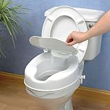 Savanah Raised Toilet Seat with Lid - 4 Inch Healthcare