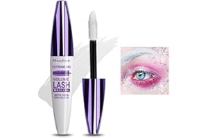 SONGVISON Máscara de pestañas en crema 5D Volumen y Longitud, Máscara de Extensión de Pestañas Efecto Volumen, Resistente al agua y de larga duración con definición, Máscara de pestañas rizadora,#3 Blanco