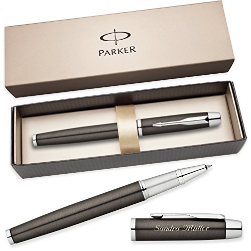 PARKER Tintenroller IM Gunmetal C.C. S0856410 mit persönlicher Laser-Gravur