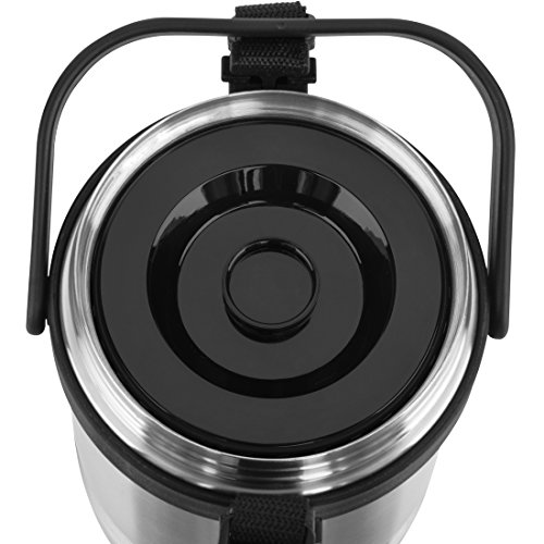 Emsa 504207 Isolier-Speisegefäß, 1,4 Liter, Mit 2 Speiseeinsätzen, 100% dicht, Edelstahl, Senator Thermo Lunch - 2