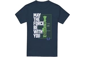 Cotton Soul Star Wars Lightsaber Force Unisex T Shirt, Navy